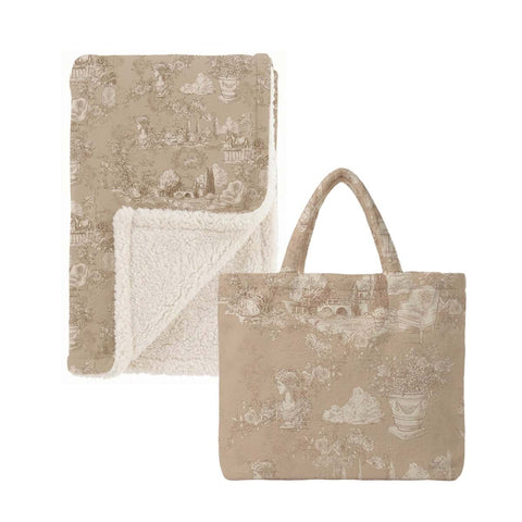 Plaid Invernale Sherpa Beige 440 GSM – Toile Du Borgo by Blanc Mariclò, 140x170cm