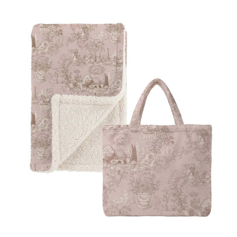 Plaid Invernale Sherpa Rosa 440 GSM – Toile Du Borgo by Blanc Mariclò, 140x170cm