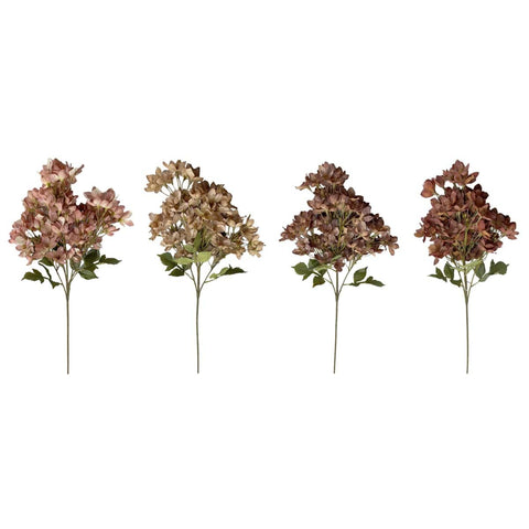 Ramo di Ortensia Artificiale Toni Autunnali – Collezione Gardena by Blanc MariClò, H 83 cm