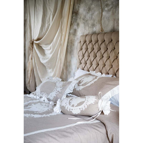 Parure Copripiumino Matrimoniale in Misto Lino - Soffio Collection by Blanc Mariclò, 240x260cm