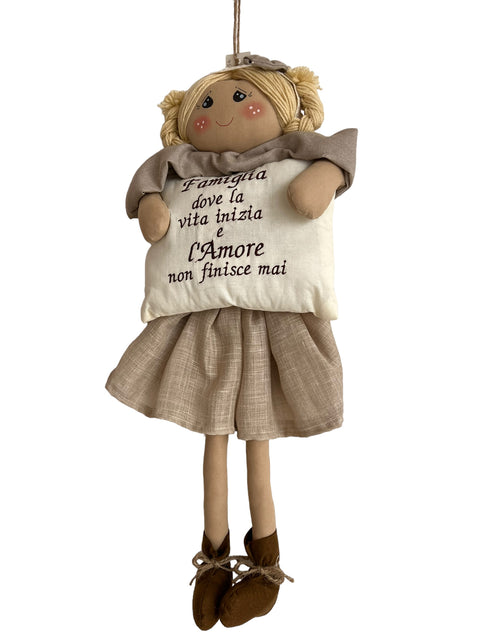 Doll with pillow