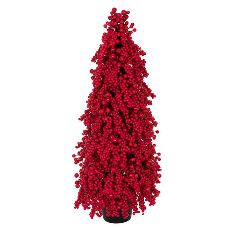 Alberello Decorativo con Bacche Rosse in Vaso - Goodwill, 91cm