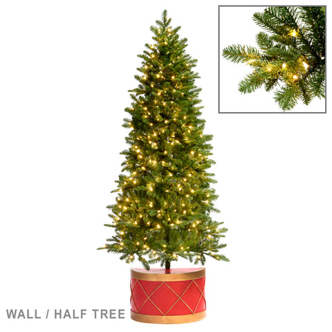 Albero con Base Tamburo Incorporata 300 LED 213cm 558 tips