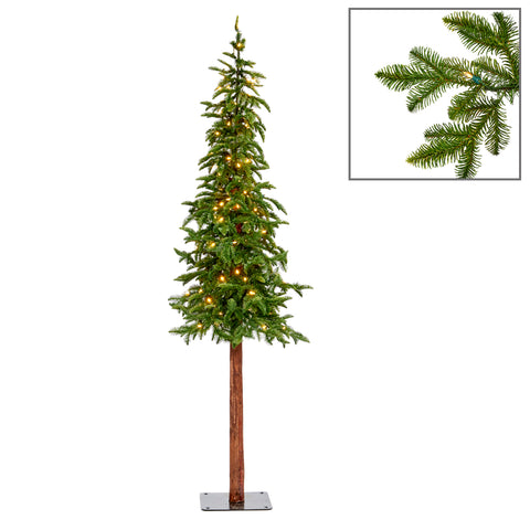 Albero in PVC con 150 LED 225cm 204tips