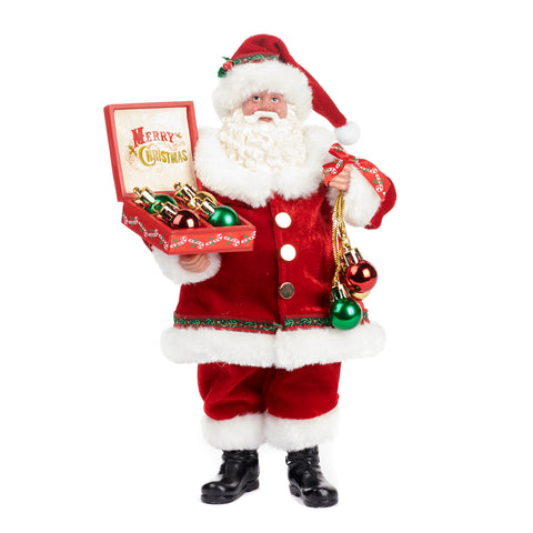 Addobbo Babbo Natale con Palle 28cm