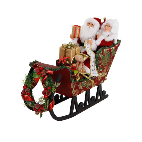 Babbo Natale e Mamma Natale sulla Slitta – Goodwill, 60cm