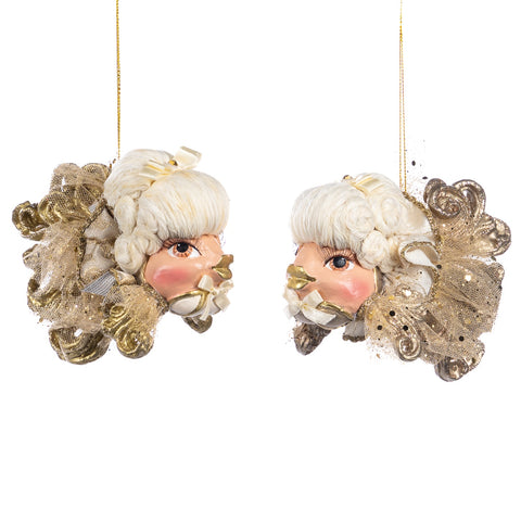 Decorazione Pendente Pesce Dama Barocca Re Sole - Goodwill, 13cm