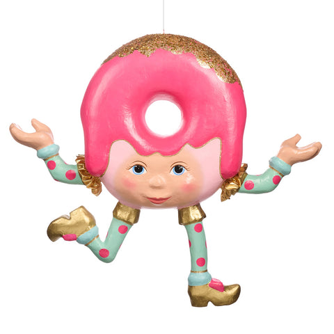 Decorazione Ciambella Personaggio in Cartapesta Rosa e Azzurro - Goodwill, 91cm