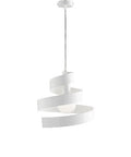 Lampada a Sospensione Moderna in Ferro Bianco, Tortora o Grigio – Bianco – 1 luce