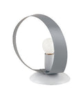 Lampada da Tavolo Country Chic in Ferro Bianco e Tortora o Grigio – Bianco / Grigio
