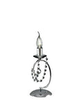 Lampada da Tavolo Classica in Ferro Cromato o Dorato con o senza Paralumi – Cromo Lucido – Senza paralumi