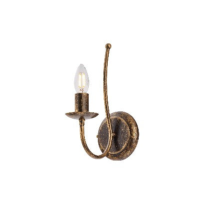 Applique Vintage in Ferro Avorio Decapé o Marrone e Oro – Marrone / Oro