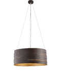 Lampada a Sospensione Industrial in Ferro con Decori Oro, Argento, Rame o Ruggine – Ruggine / Oro
