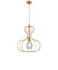 Lampada a Sospensione Vintage in Ferro Nero e Rame, Bianco e Argento o Oro – Oro Ducale
