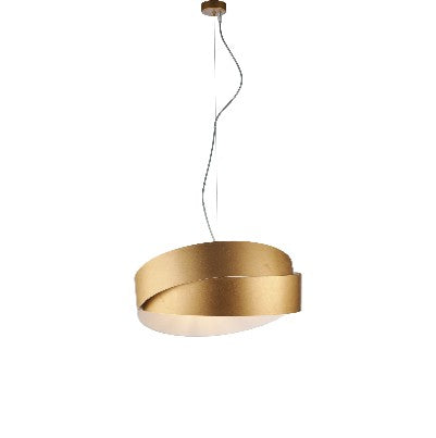 Lampada a Sospensione Moderna in Ferro Bianco, Nero o con Decoro Oro – Bianco / Oro