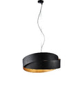 Lampada a Sospensione Moderna in Ferro Bianco, Nero o con Decoro Oro – Nero / Oro