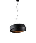Lampada a Sospensione Moderna in Ferro Bianco, Nero o con Decoro Oro – Nero