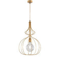 Lampada a Sospensione Vintage in Ferro Nero e Rame, Bianco e Argento o Oro – Oro Ducale