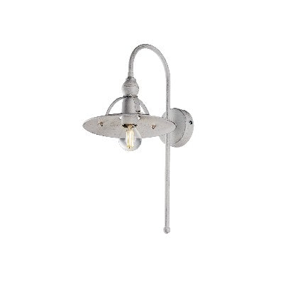 Applique Vintage in Ferro Marrone e Oro o Bianco e Argento – Bianco / Argento