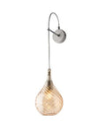 Applique Moderna con Vetri Pyrex Trasparenti, Ambra o Grigi – Ambra