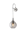 Applique Moderna con Vetri Pyrex Trasparenti, Ambra o Grigi – Grigio