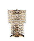 Lampada da Tavolo Classica in Ferro e Ottone Dorato con Strass – Oro Lucido
