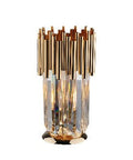 Lampada da Tavolo Classica in Ferro Dorato con Strass – Oro Lucido