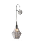 Applique Moderna con Vetri Pyrex Trasparenti, Ambra o Grigi – Grigio