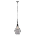 Lampada a Sospensione Moderna con Vetri Pyrex Trasparenti, Ambra o Grigi – Grigio – 1 luce