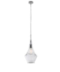 Lampada a Sospensione Moderna con Vetri Pyrex Trasparenti, Ambra o Grigi – Trasparente – 1 luce