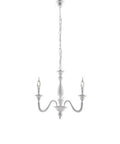 Lampadario Shabby Chic in Legno Bianco Shabby o Oro Antico – Bianco Shabby – 3 luci
