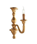 Applique Shabby Chic in Legno Bianco Shabby o Oro Antico – Oro Antico – 1 luce