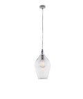 Lampada a Sospensione Moderna con Vetri Pyrex Trasparenti, Ambra o Grigi – Trasparente – 1 luce