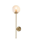 Applique Moderna in Ferro Cromato o Bronzato con Sfere in Vetro – Bronzato – 1 luce – Standard