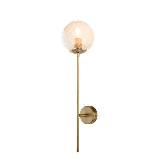 Applique Moderna in Ferro Cromato o Bronzato con Sfere in Vetro – Bronzato – 1 luce – Standard
