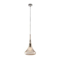 Lampada a Sospensione Moderna con Vetri Pyrex Trasparenti, Ambra o Grigi – Ambra – 1 luce