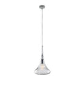 Lampada a Sospensione Moderna con Vetri Pyrex Trasparenti, Ambra o Grigi – Trasparente – 1 luce