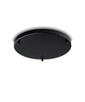 Rosone Multicavo Circolare in Ferro – Nero – Ø40 cm