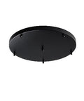 Rosone Multicavo Circolare in Ferro – Nero – Ø50 cm
