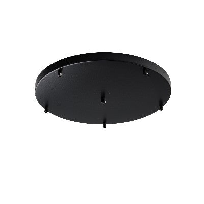 Rosone Multicavo Circolare in Ferro – Nero – Ø50 cm