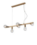 Lampada a Sospensione Classica in Ferro Nero e Oro o Bianco e Argento – Oro Antico – 6 luci