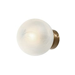 Applique Moderna in Ferro con Sfera in Vetro – Bronzato