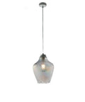 Lampada a Sospensione Moderna con Vetro Soffiato Trasparente, Grigio o Ambra – Trasparente – 1 luce