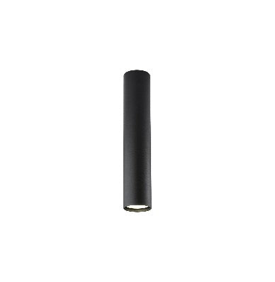 Plafoniera Moderna in Ferro Laccato con Faretto GU10 – Nero