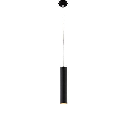 Lampada a Sospensione Moderna in Ferro Laccato con Faretto GU10 – Nero