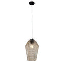 Lampada a Sospensione Moderna con Vetro Soffiato Trasparente, Grigio o Ambra – Ambra – 1 luce