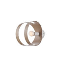 Applique Moderna in Ferro con Fascia Traforata – Bianco / Tortora