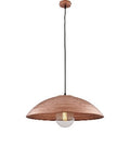 Lampada a Sospensione Industrial in Ferro Nero con Decoro Oro, Argento, Rame o Ruggine – Rame