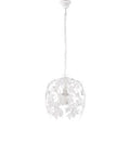 Lampadario Shabby Chic in Ferro Bianco o Avorio e Oro con Strass – Bianco Shabby – 1 luce