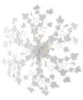 Plafoniera Shabby Chic in Ferro Bianco o Avorio e Oro con Strass – Bianco Shabby – 6 luci